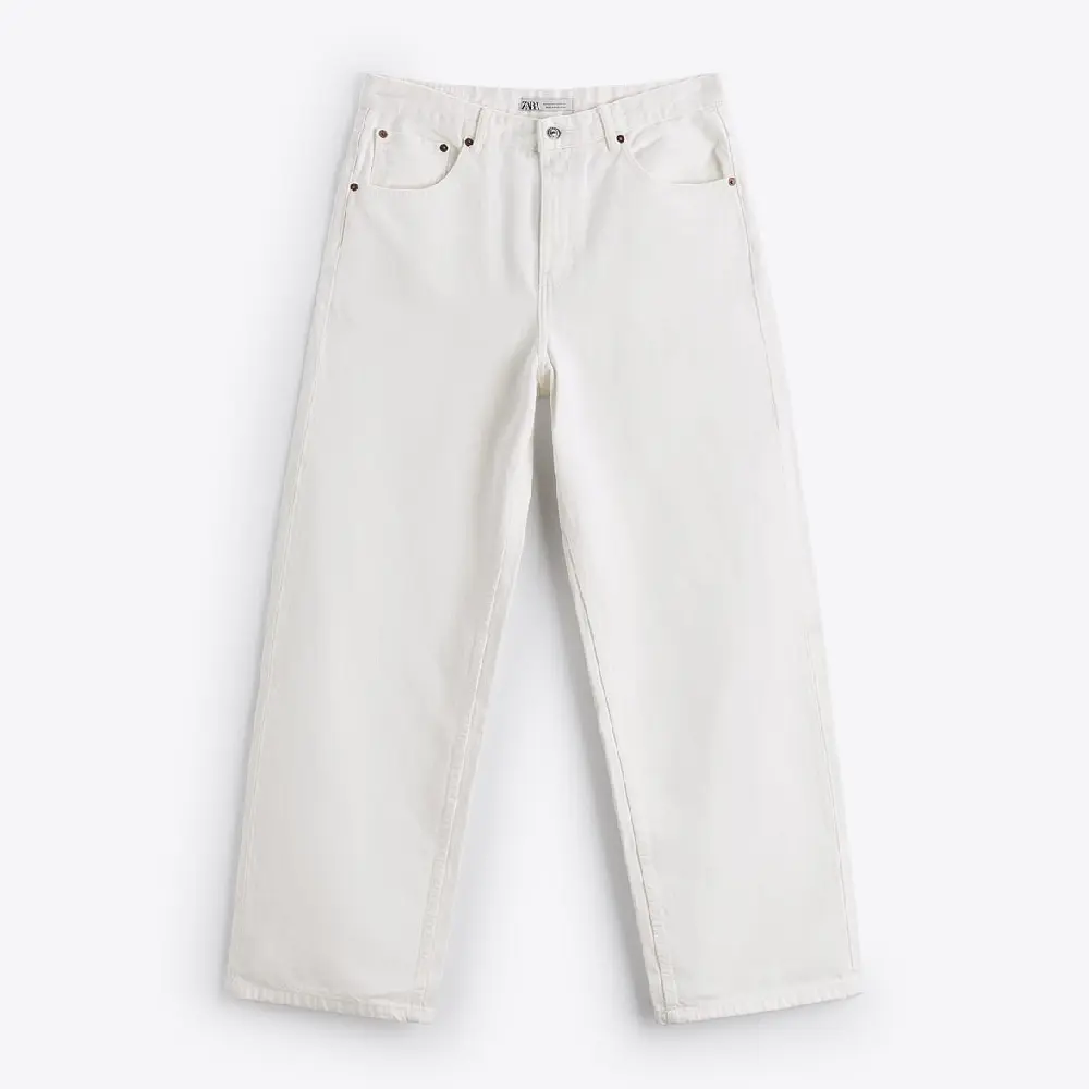 

Джинсы Zara Baggy Fit, белый