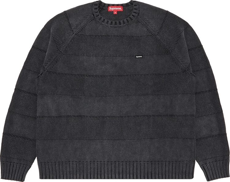 

Свитер Supreme Small Box Stripe Sweater 'Black', черный