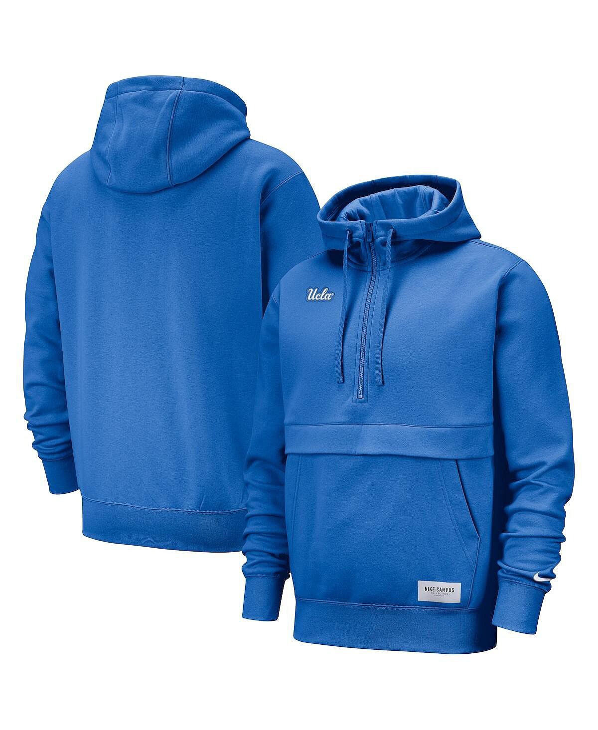 

Мужская синяя худи ucla bruins club с молнией до половины Nike, синий