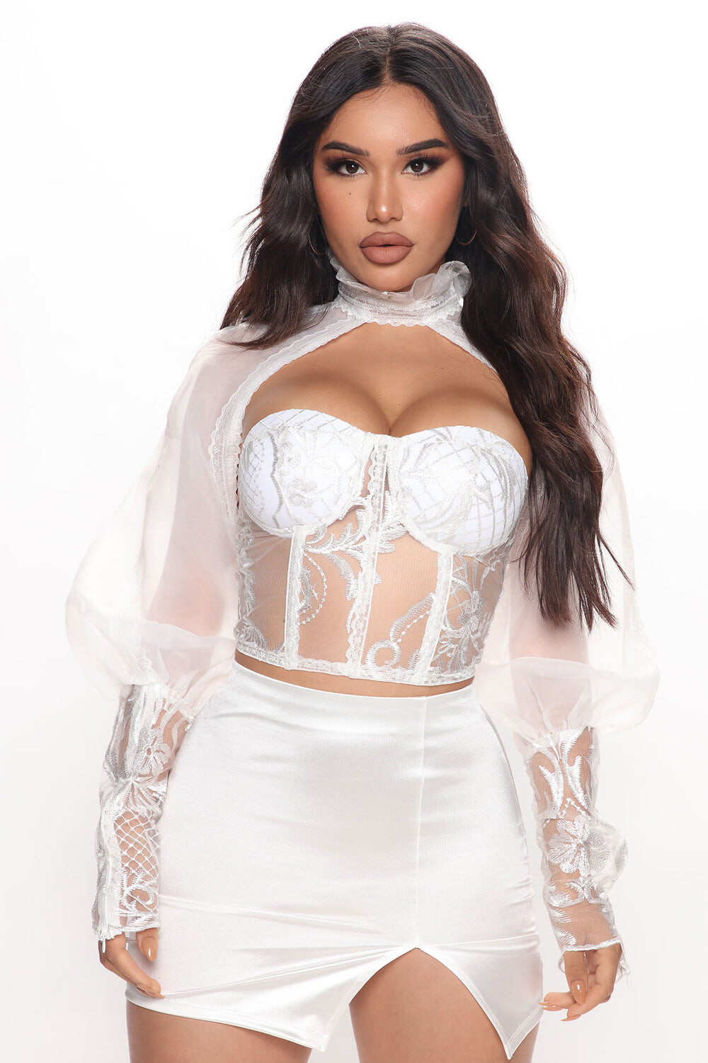 

Топ Fashion Nova BZ8824, белый