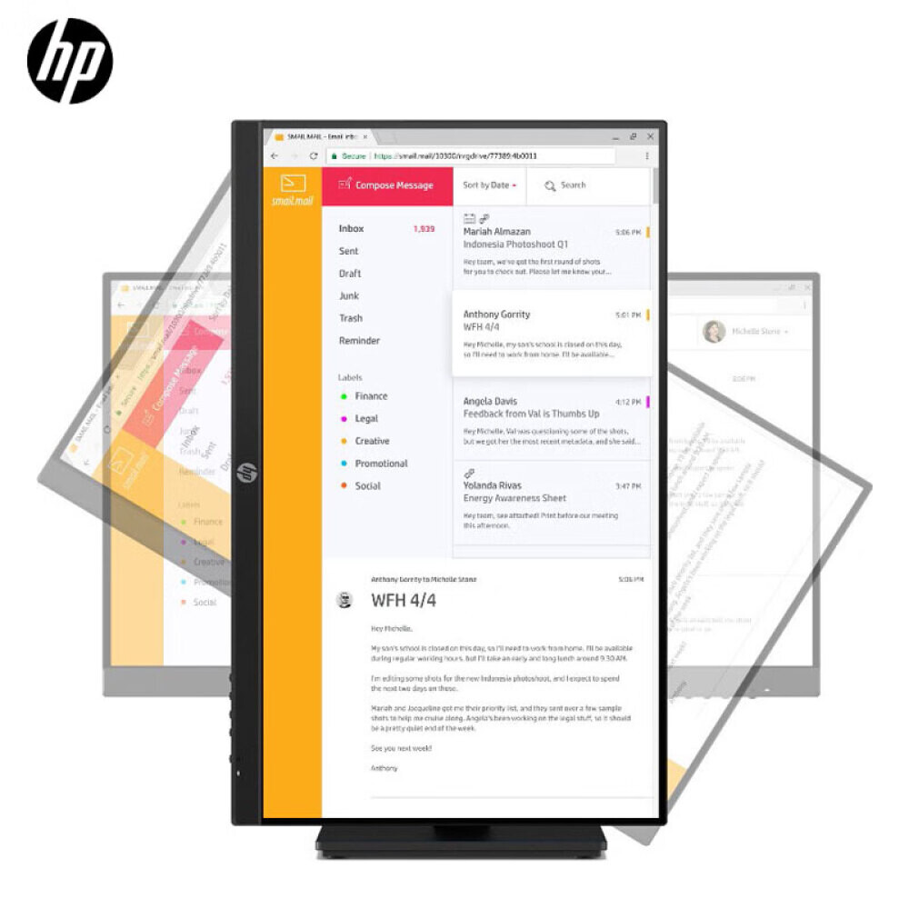 

Монитор HP P24hG4 23,8" IPS со светодиодной подсветкой, черный