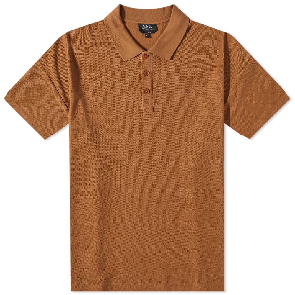 

Футболка A.P.C. Antoine Logo Polo, Коричневый