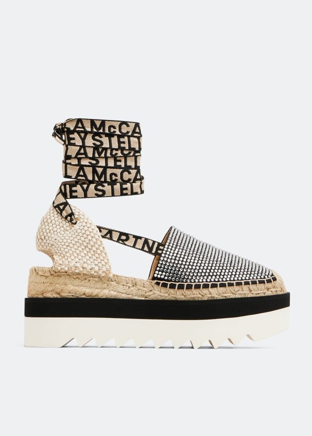 

Эспадрильи STELLA MCCARTNEY Gaia platform espadrilles, черный