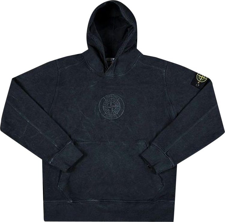 Supreme x Stone Island Hooded Sweatshirt Black CDEK.Shopping