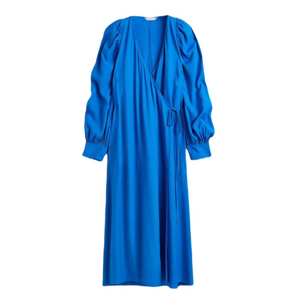 

Платье H&M Voluminous Wrap, синий