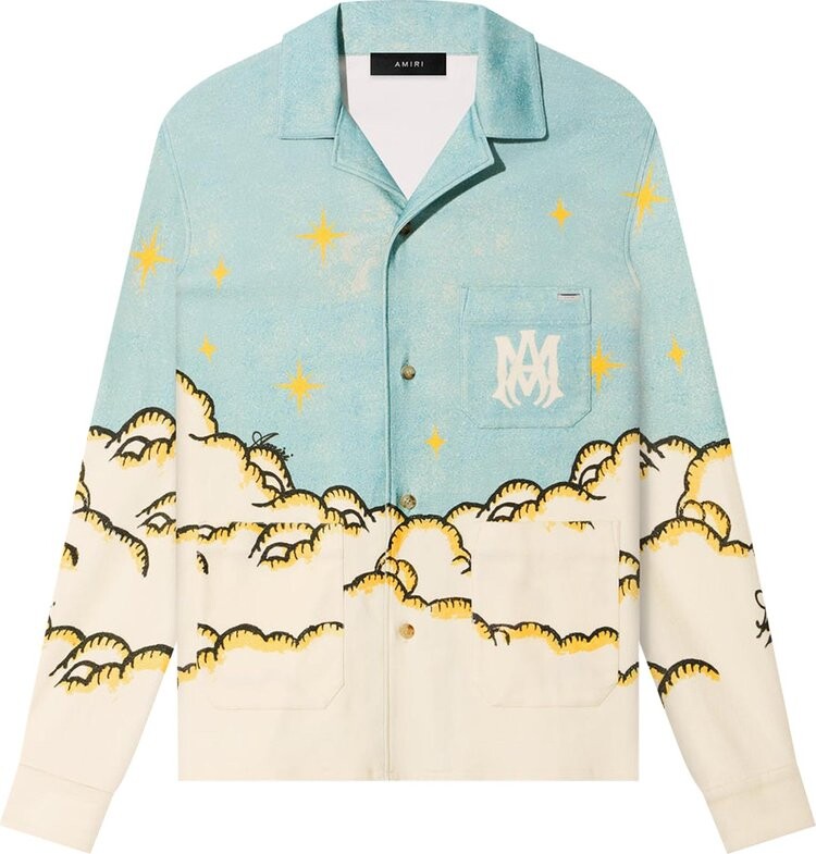 

Рубашка Amiri Sunscape Long-Sleeve PJ Shirt 'Multicolor', разноцветный