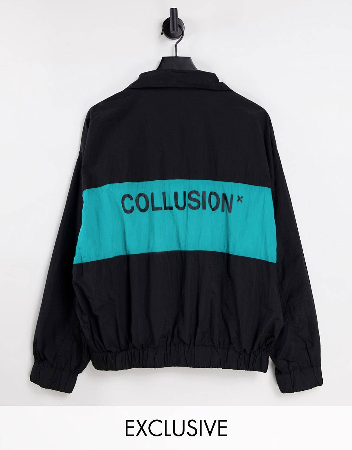 

Черная нейлоновая куртка унисекс COLLUSION