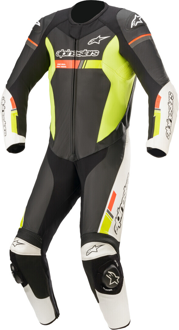 

Alpinestars GP Force Chaser Один кусок мотоцикла Кожаный костюм, черный/белый/красный/желтый