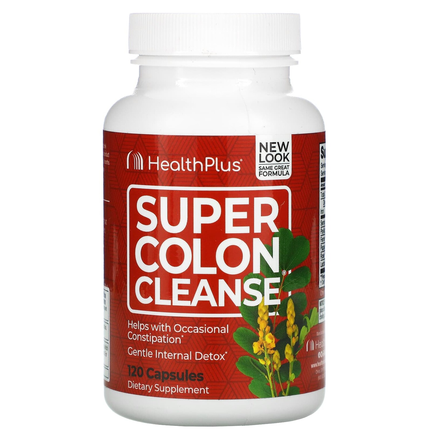 

Super Colon Cleanse, 120 капсул, Health Plus Inc.