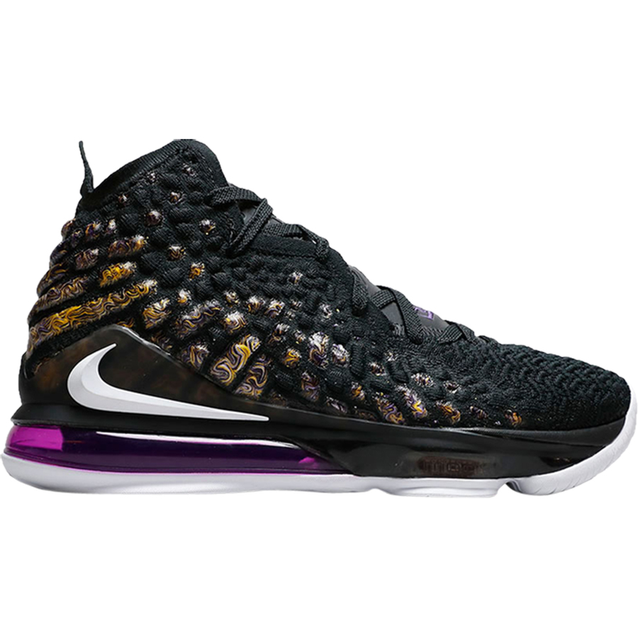 Кроссовки Nike LeBron 17 EP 'Lakers', фиолетовый/черный/мультиколор