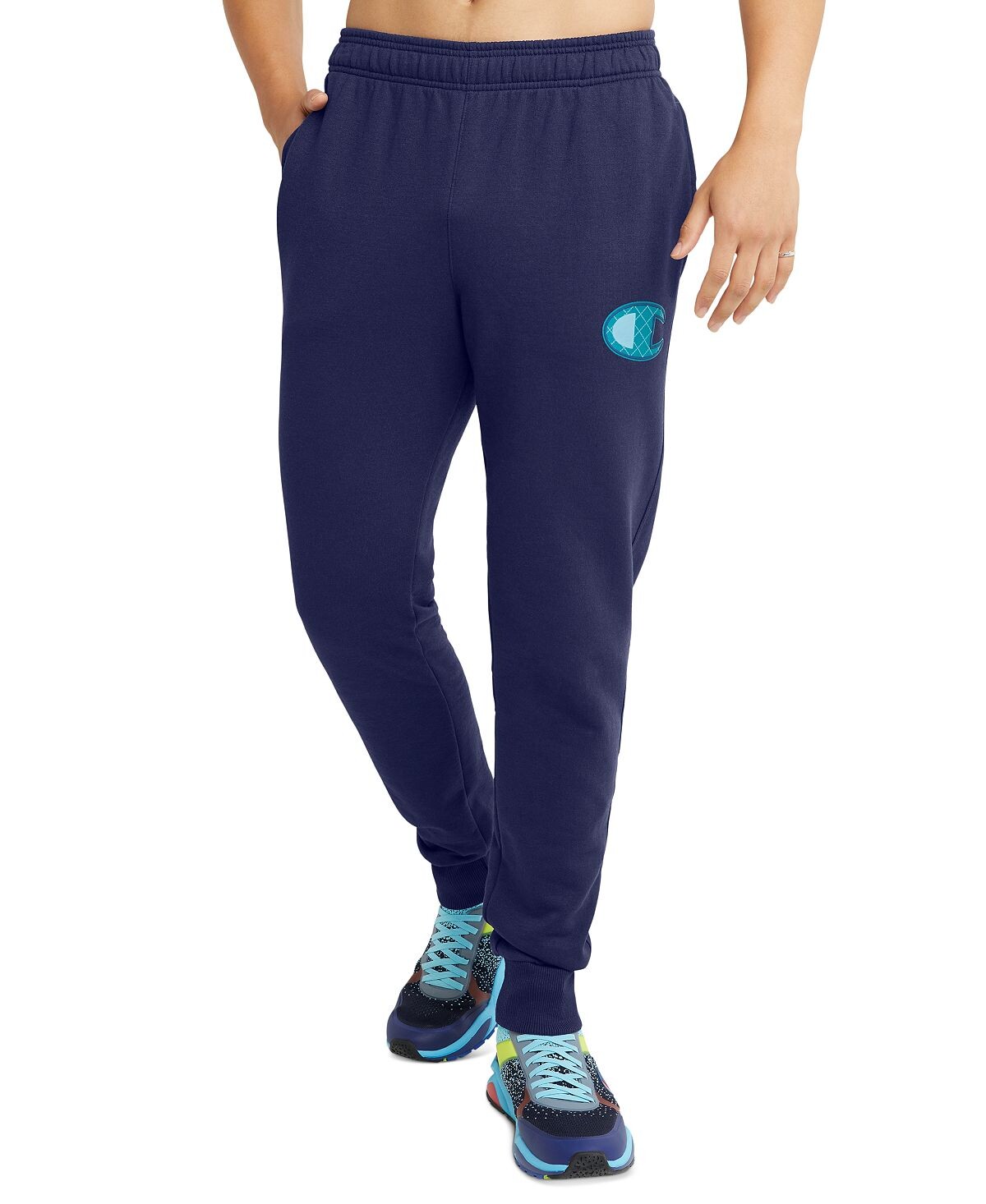 

Мужские спортивные штаны powerblend fleece logo jogger Champion, мульти