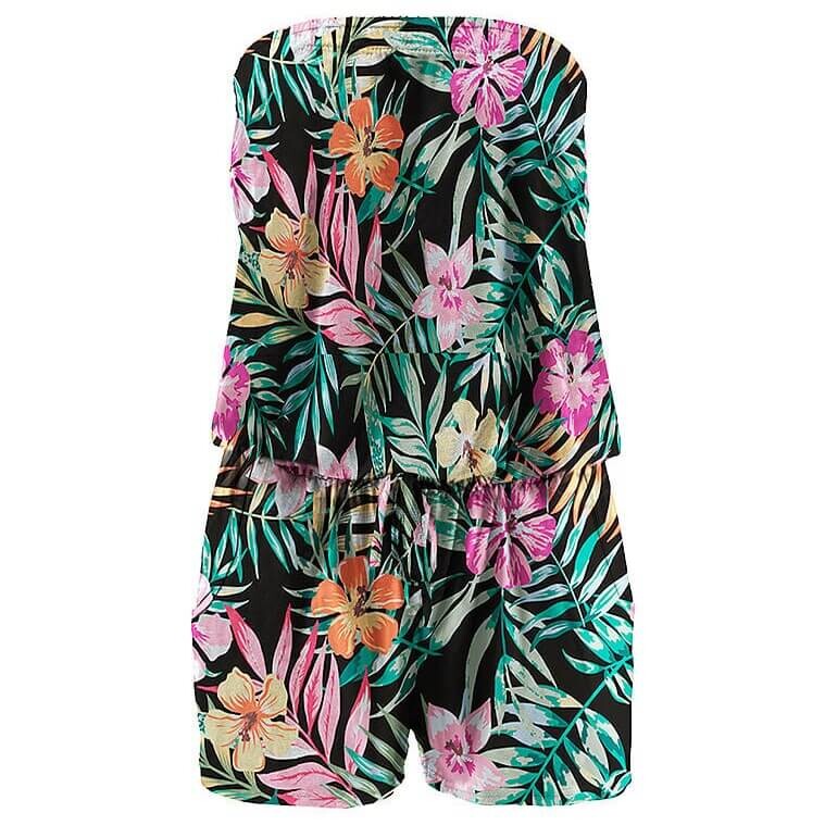 

Комбинезон Lascana Floral Strapless, мультиколор