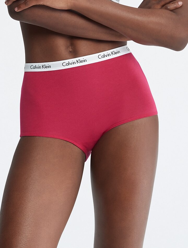 

Современные хлопковые трусы с логотипом Carousel Calvin Klein, красный