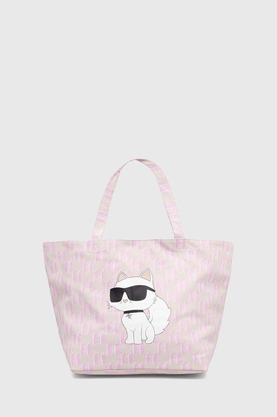 

Хлопковая сумочка Karl Lagerfeld, бежевый