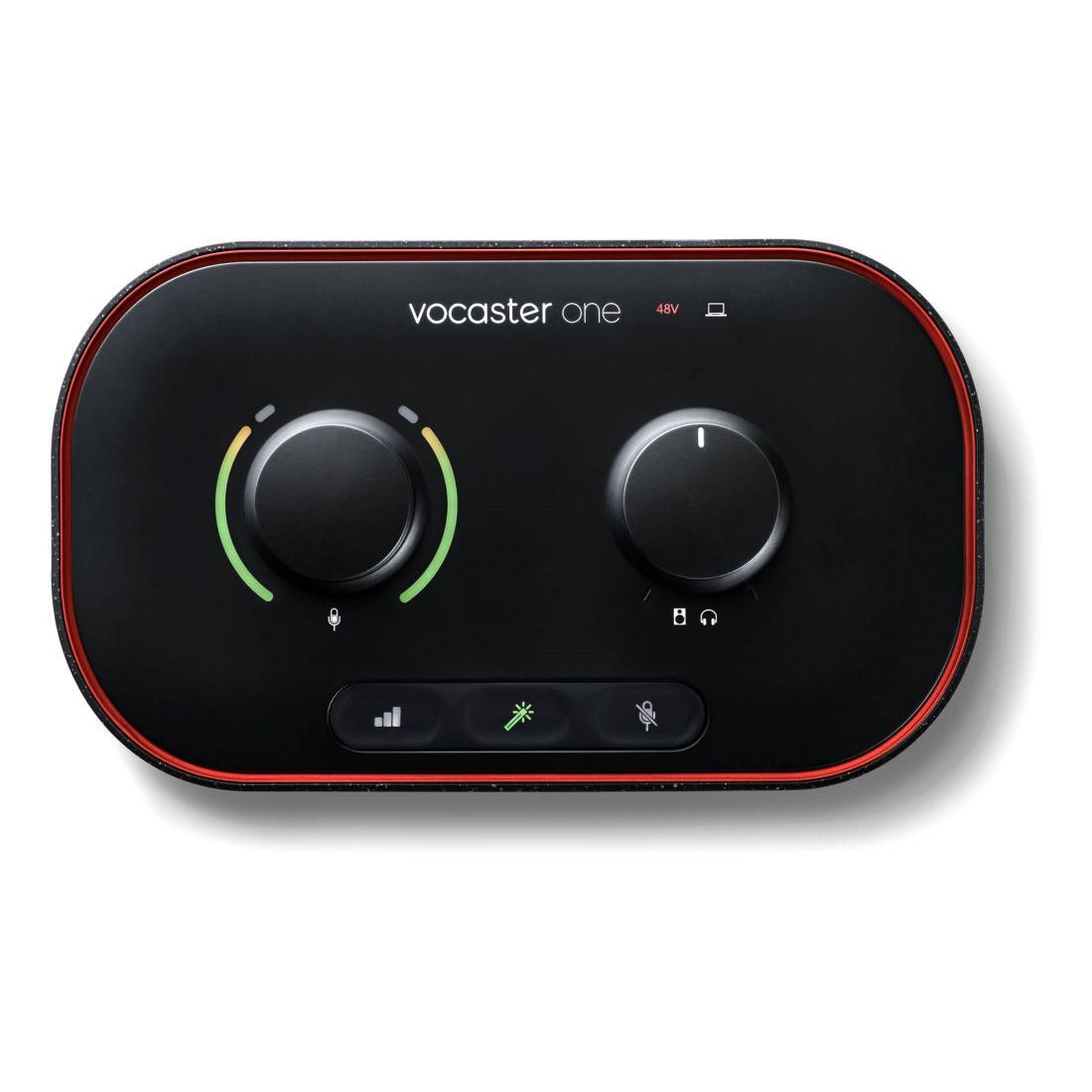 Интерфейс для Подкастов Focusrite Vocaster One, черный комплект для домашней студии с микрофоном focusrite vocaster one studio podcast set