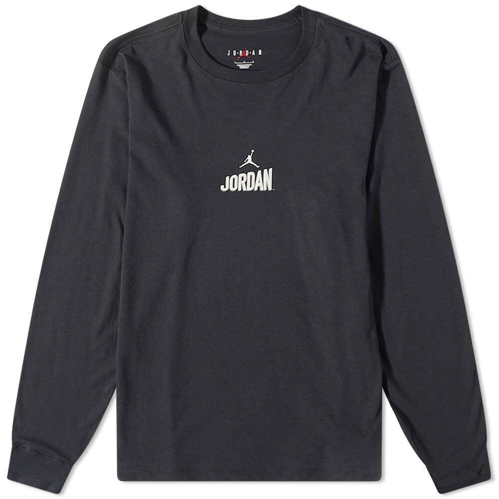 

Футболка с длинным рукавом Air Jordan Flight, черно-белый, Черный
