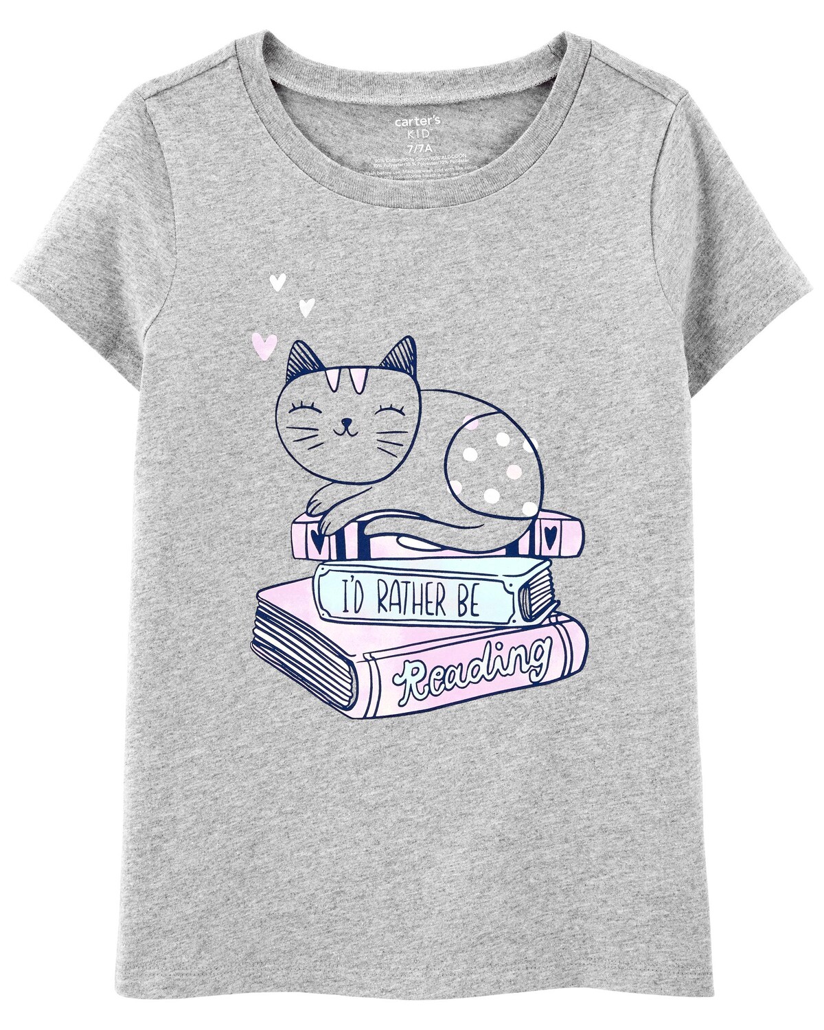 

Футболка Kid Cat из джерси Carter's, серый
