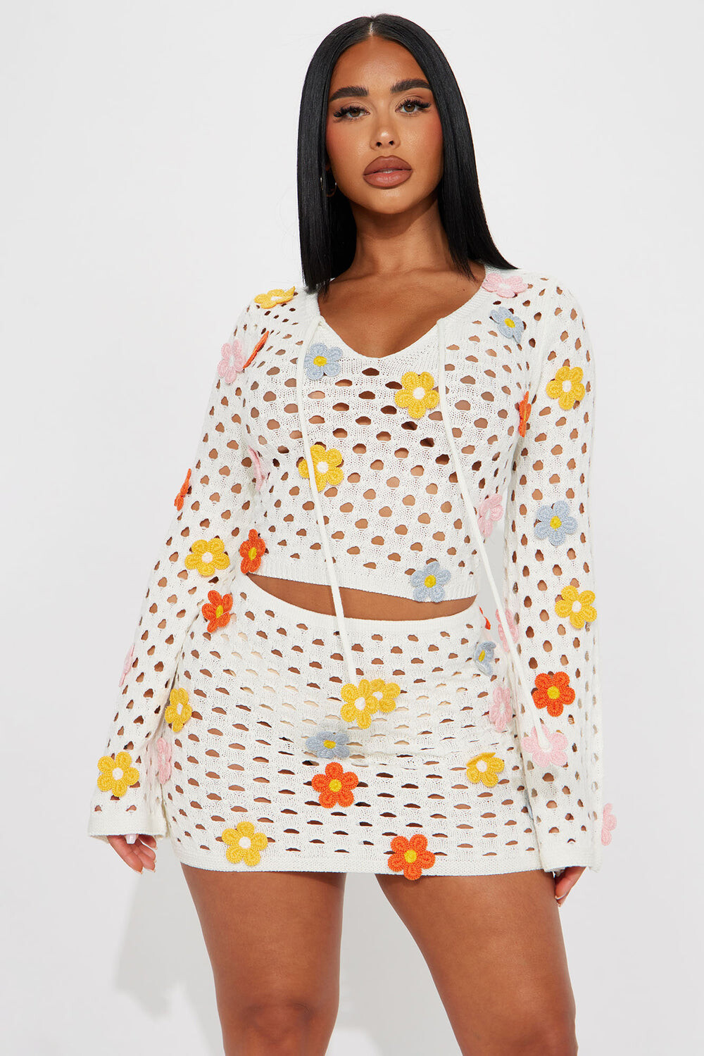 

Юбка Fashion Nova GW22C1797, слоновая кость