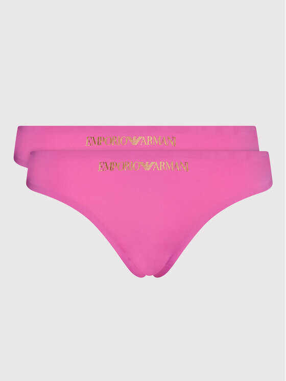 

Комплект из 2 классических женских трусов Emporio Armani Underwear, розовый
