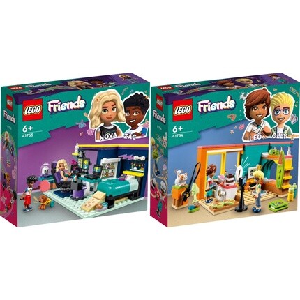 

Конструктор Lego Friends из 2 частей: комната Новы 41755 и комната Лео 41754