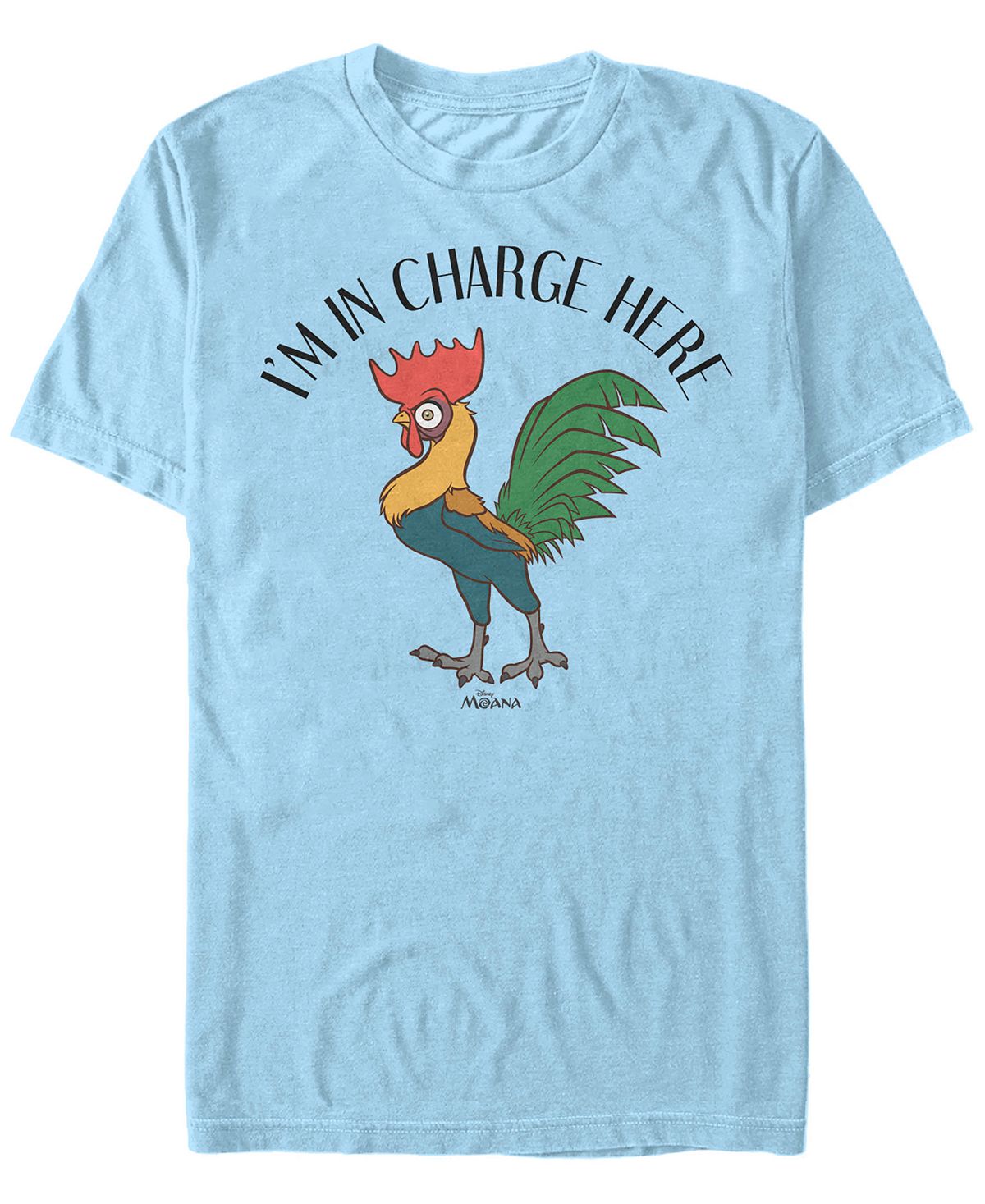 Мужская футболка с коротким рукавом moana hei hei in charge от disney Fifth Sun, голубой