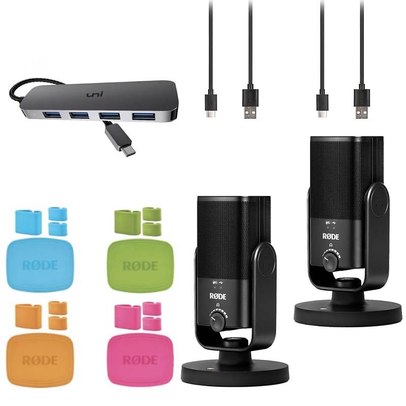 

Микрофон RODE NT-USB Mini x2, USB-C Hub, Colors, Cloth