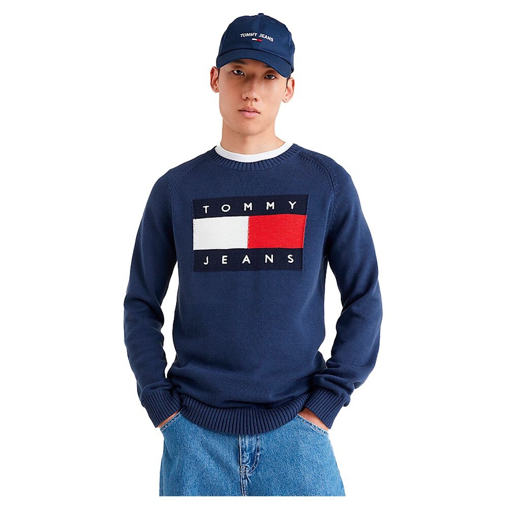 

Свитер Tommy Jeans Regular Flag, синий