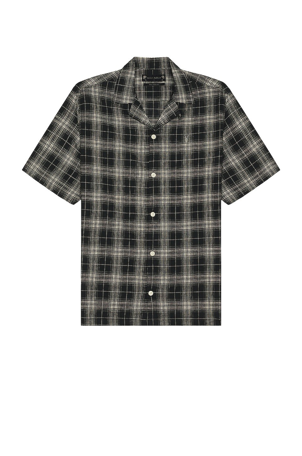 

Рубашка ALLSAINTS Serra Short Sleeve, цвет Jet Black