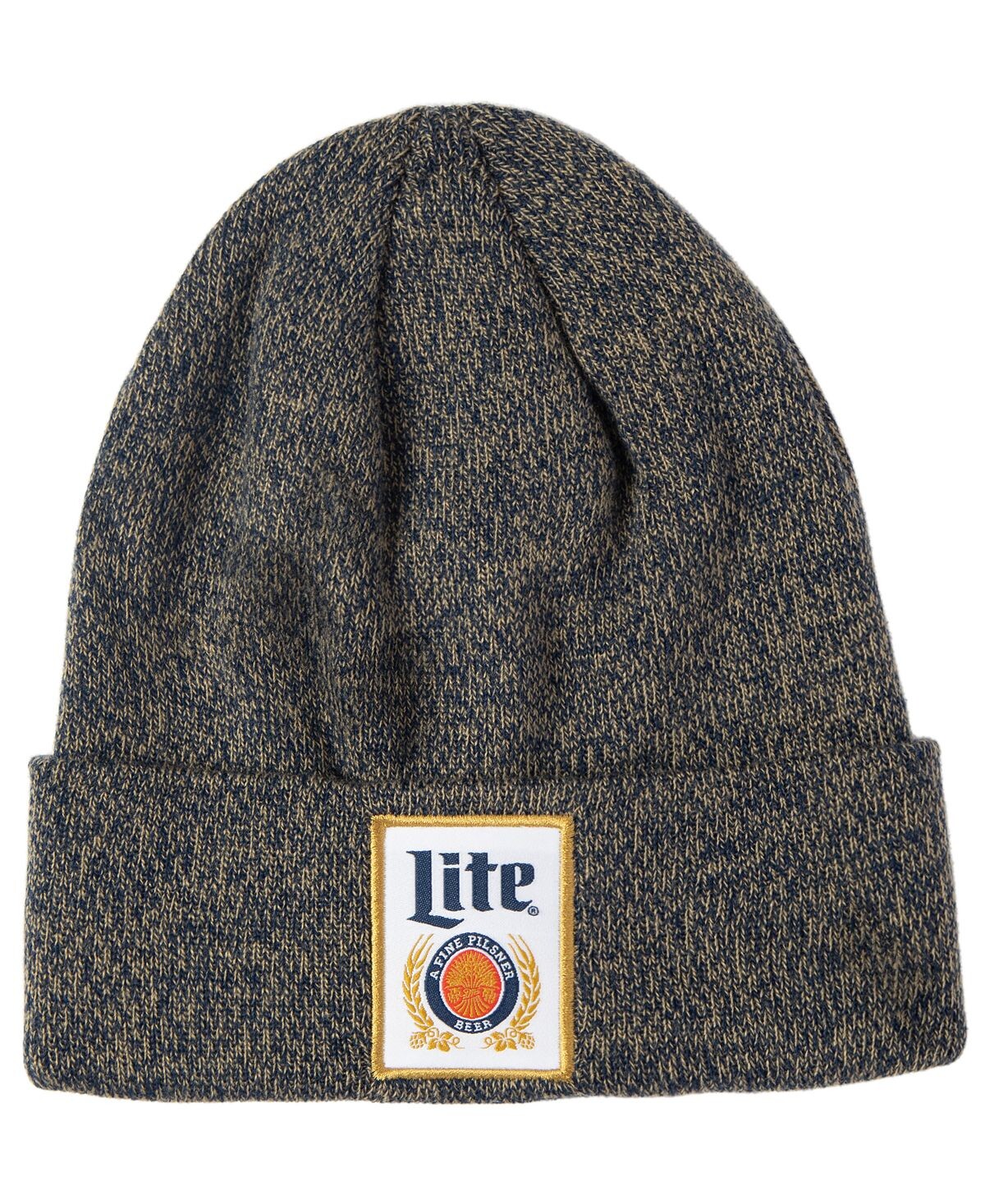 

Мужская вязаная шапка на плоской подошве с манжетами Miller Lite
