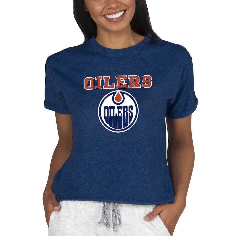 

Футболка с коротким рукавом Concepts Sport Edmonton Oilers, нави