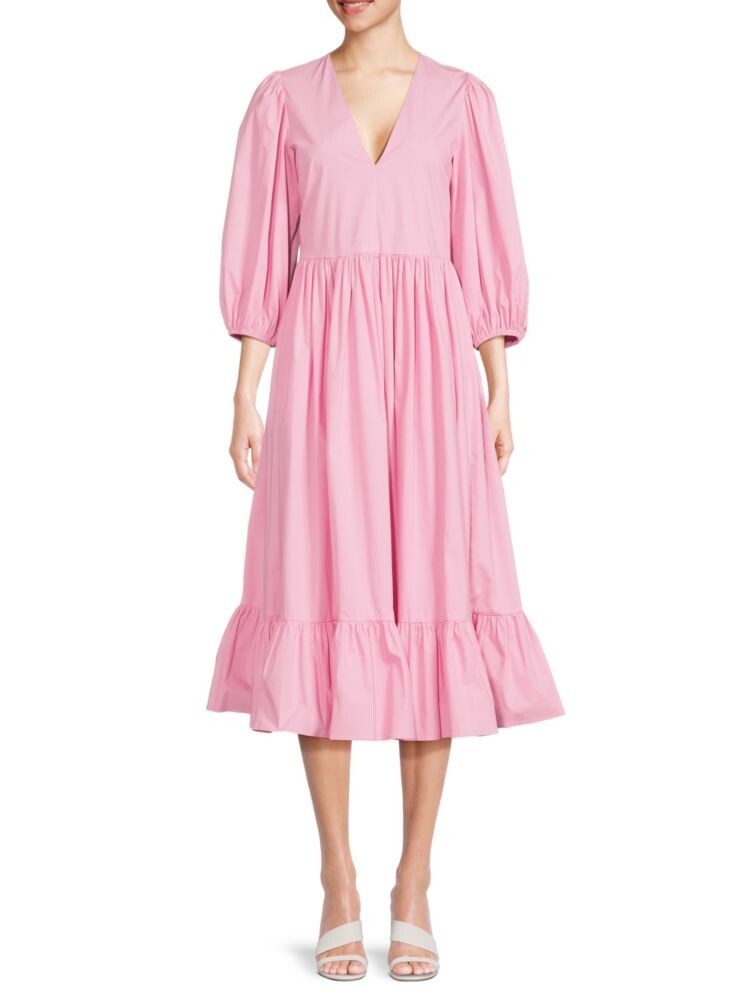 

Платье миди с пышными рукавами Redvalentino, цвет Sweet Rose