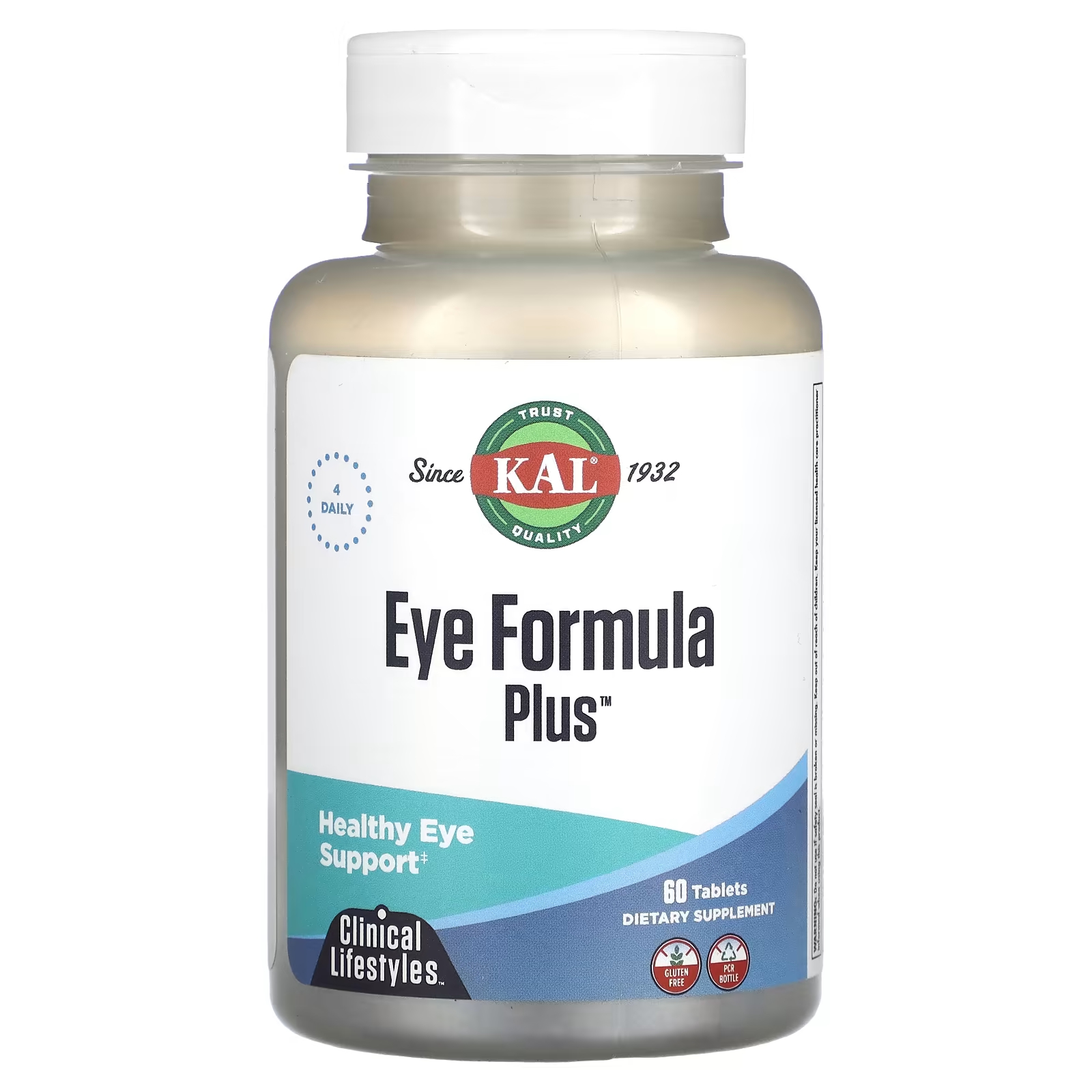Витамины для зрения KAL Eye Formula Plus поддержка здоровья глаз, 60 таблеток