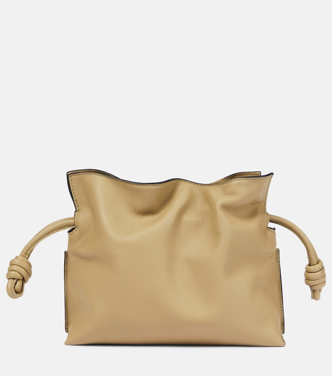 

Кожаный клатч Flamenco Mini Loewe, зеленый