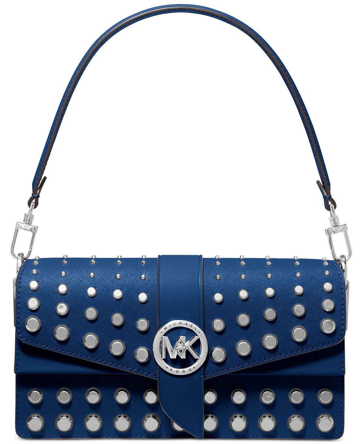 

Кожаная сумка-трансформер greenwich среднего размера с заклепками Michael Kors, мульти