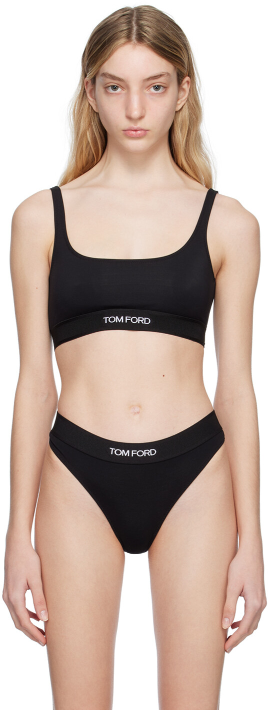 

Черный бюстгальтер с круглым вырезом TOM FORD