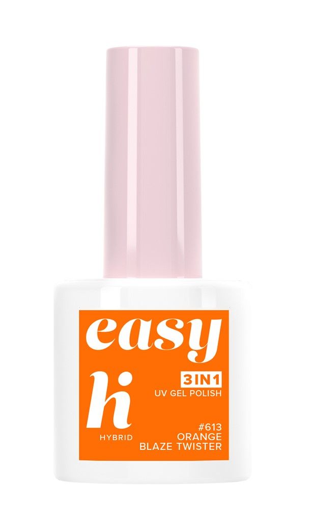 Hi Hybrid Easy 3w1 гибридный лак для ногтей, 613 Orange Blaze Twister