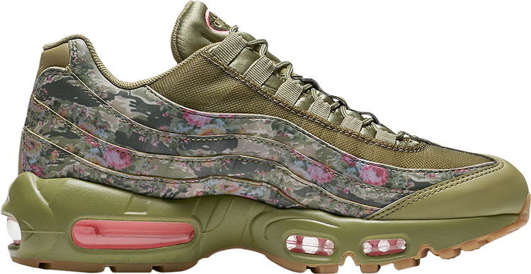 Кроссовки Nike Wmns Air Max 95 'Floral Camo', зеленый