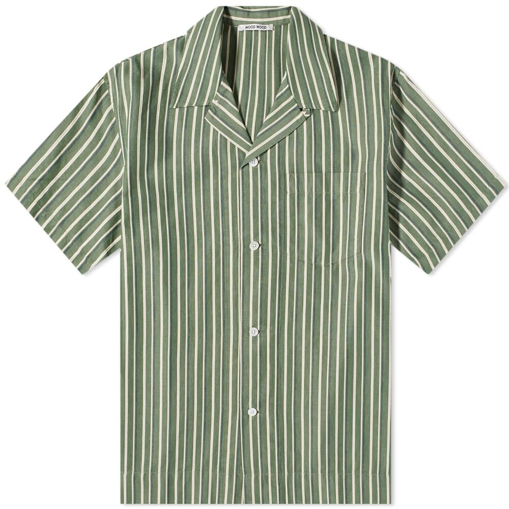 

Рубашка Wood Wood Jason Dobby Striped Vacation Shirt
