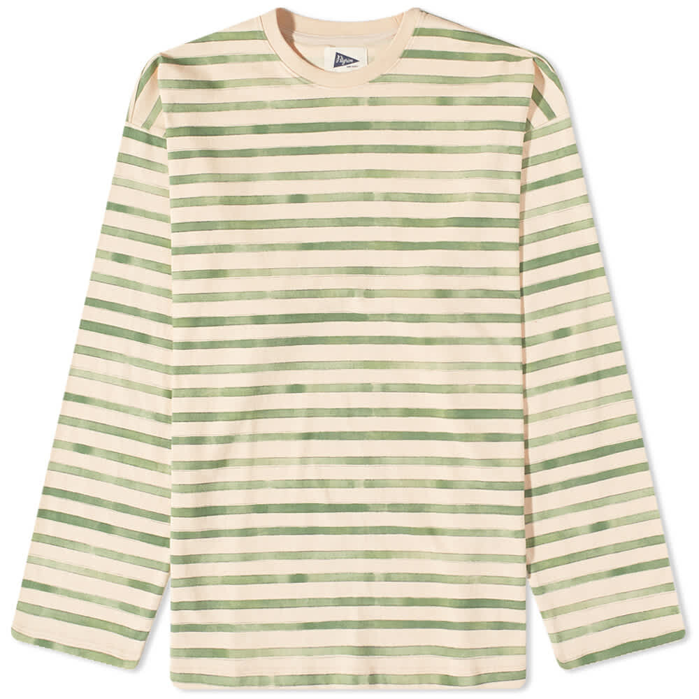 

Футболка Pilgrim Surf + Supply Julien Stripe Long Sleeve Tee, Белый
