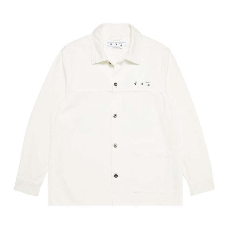 

Рубашка Off-White Caravag Arrow Denim Overshirt 'White', белый