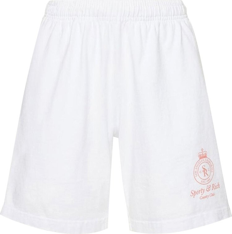 

Шорты Sporty & Rich Crown Gym Short 'White', белый