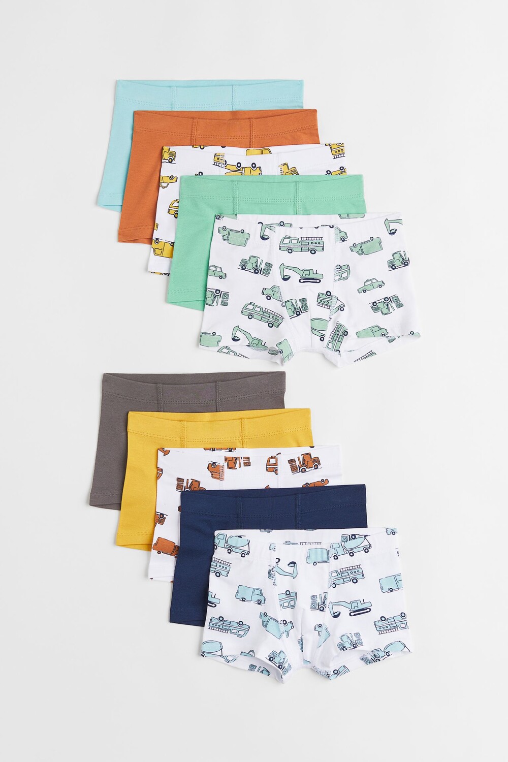 

Комплект из 10 боксеров H&M Vehicles, белый