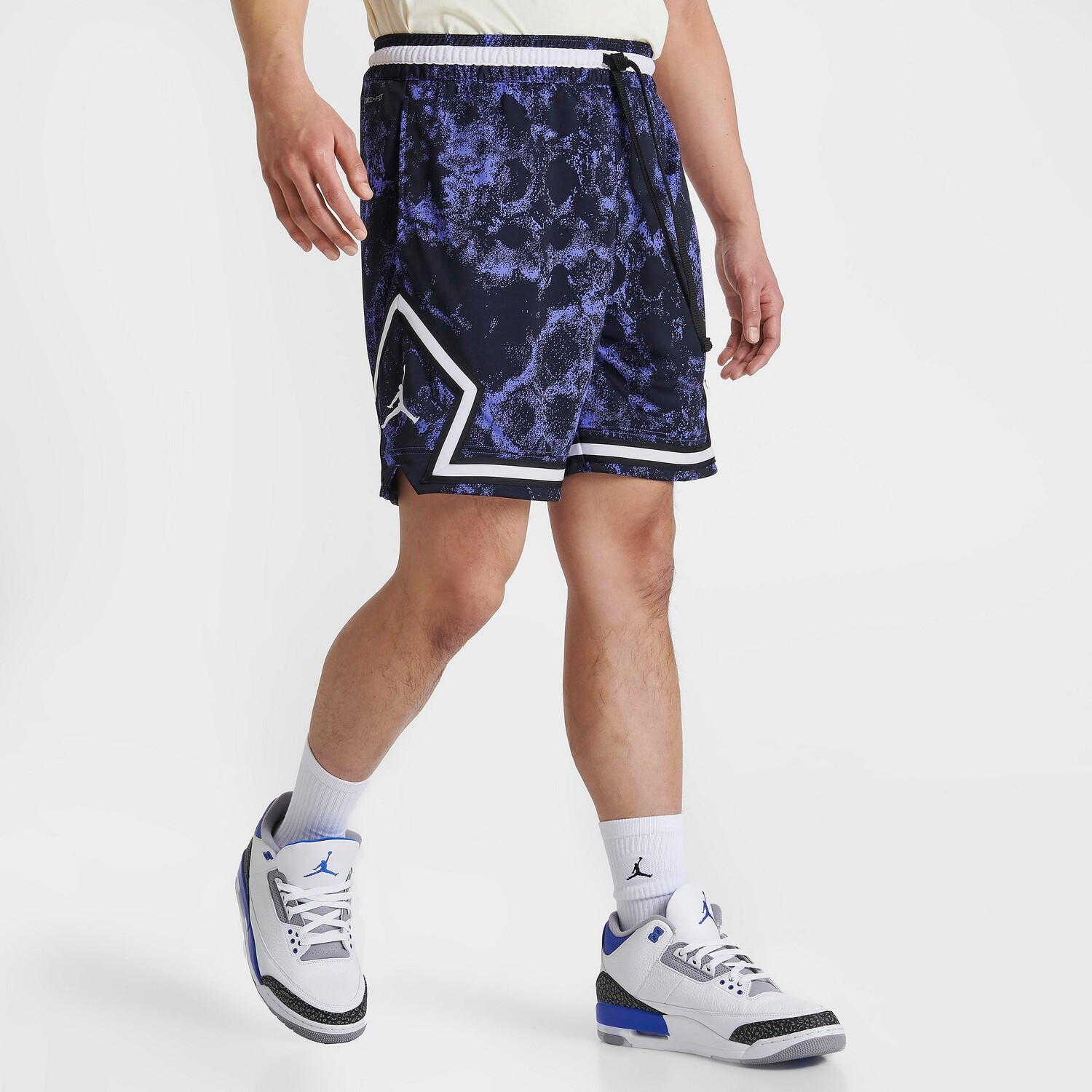

Мужские баскетбольные шорты Jordan Dri-FIT Sport с ромбовидным узором, синий