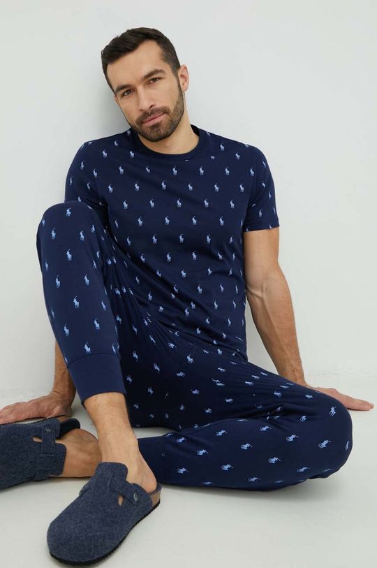 Шерстяная ночная рубашка Polo Ralph Lauren, темно-синий футболка пижамная
