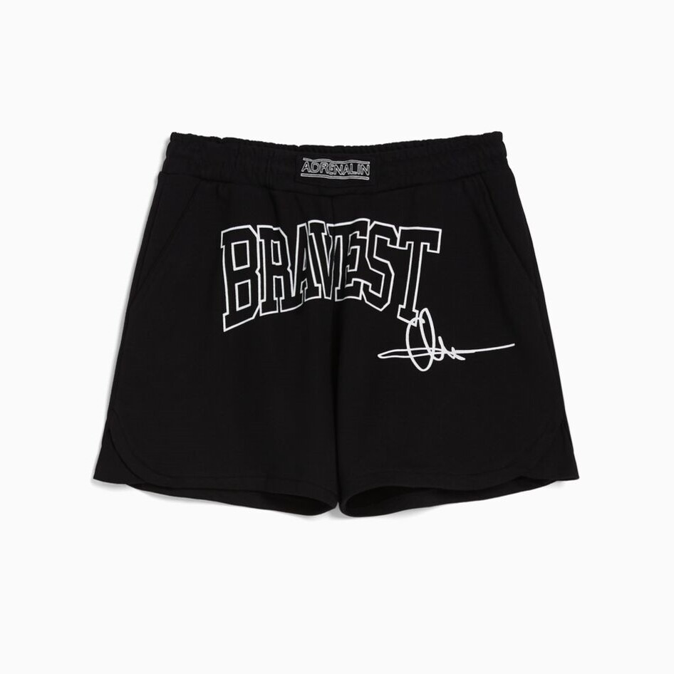 

Шорты Bershka Boxing Print Bermuda, черный