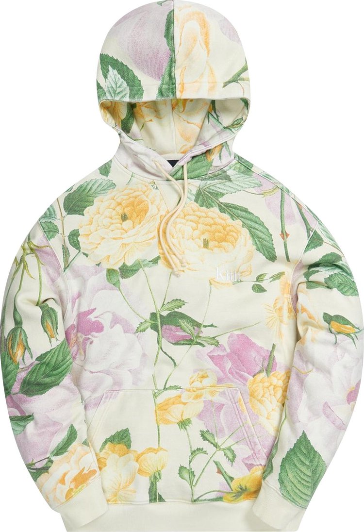 Худи Kith Peony Print Hoodie 'Yellow', желтый - фото