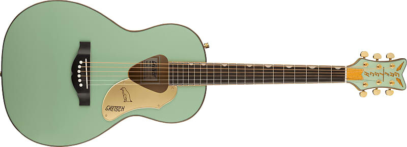 

Gretsch G5021E Rancher Penguin Parlor Acoustic/Electric, мятный металлик Gretsch G5021E Rancher Penguin Parlor /Electric,