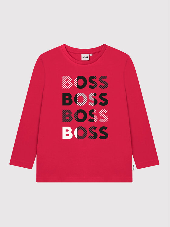цена Узкая блузка Boss, красный