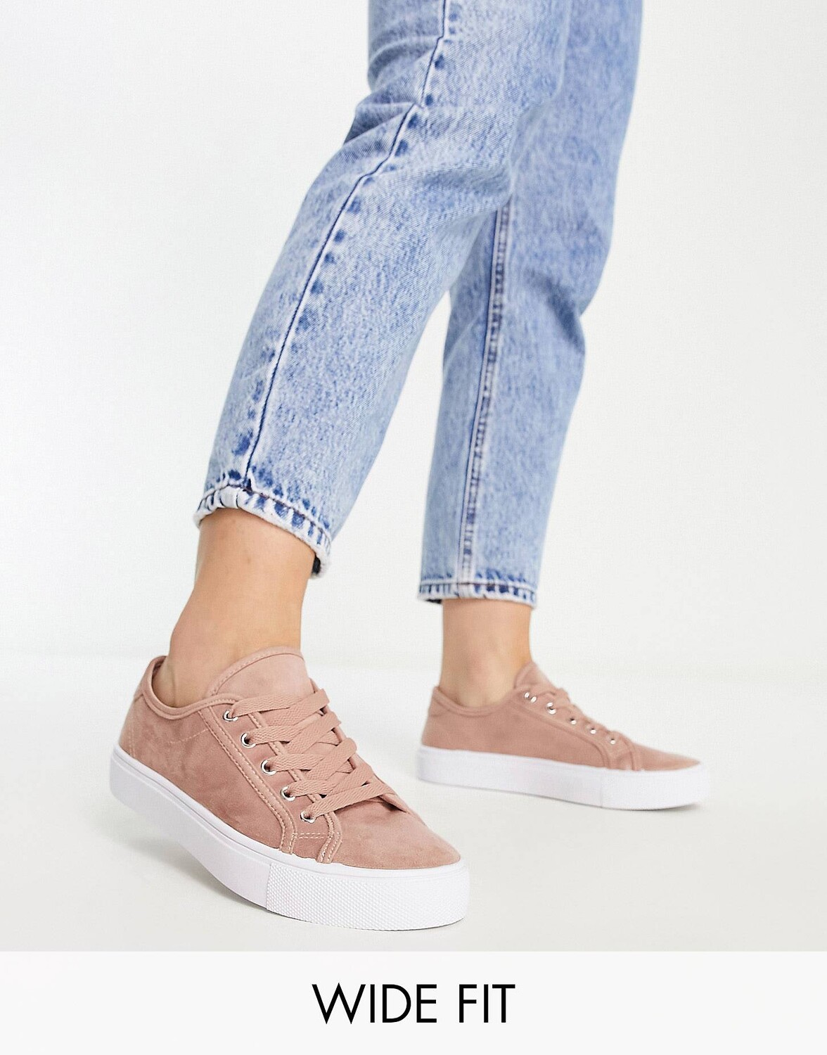 

Теплые бежевые кроссовки на шнуровке ASOS DESIGN Wide Fit Dizzy, Бежевый