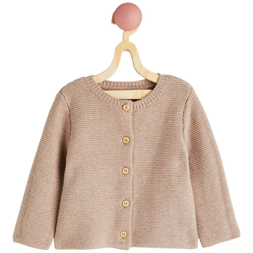 

Кардиган H&M Garter-stitch, бежевый